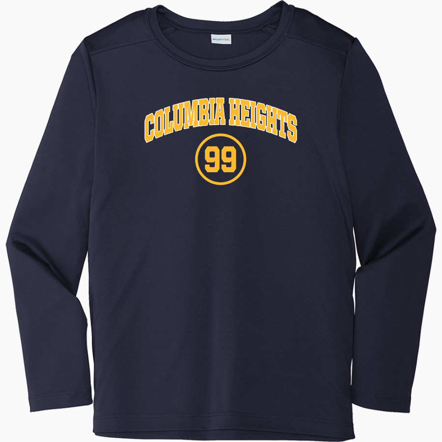 Columbia Heights Hylanders <span class="pdp-name-mascot">Columbia Heights Hylanders</span> Sport-Tek Youth Posi-UV Pro Long Sleeve T-Shirt
