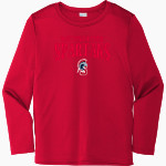 Southwestern Spartans <span class="pdp-name-mascot">Southwestern Spartans</span> Sport-Tek Youth Posi-UV Pro Long Sleeve T-Shirt Front Thumbnail