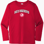 ECORSE HIGH SCHOOL RED RAIDERS <span class="pdp-name-mascot">ECORSE RED RAIDERS</span> Sport-Tek Youth Posi-UV Pro Long Sleeve T-Shirt Front Thumbnail