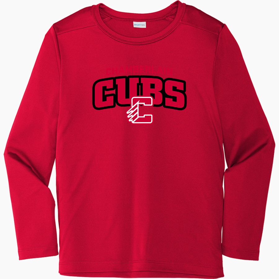 CHAMBERLAIN HIGH SCHOOL CUBS <span class="pdp-name-mascot">CHAMBERLAIN CUBS</span> Sport-Tek Youth Posi-UV Pro Long Sleeve T-Shirt