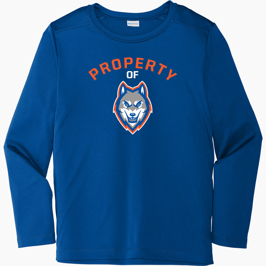 SAINT JOSEPH'S CATHOLIC ACADEMY <span class="pdp-name-mascot">SAINT JOSEPHS Wolves</span> Sport-Tek Youth Posi-UV Pro Long Sleeve T-Shirt