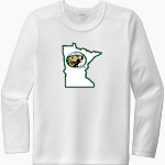Bemidji State Athletics <span class="pdp-name-mascot">Bemidji State Beavers</span> Sport-Tek Youth Posi-UV Pro Long Sleeve T-Shirt Front Thumbnail