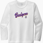 BERKSHIRE HIGH SCHOOL BADGERS <span class="pdp-name-mascot">BERKSHIRE BADGERS</span> Sport-Tek Youth Posi-UV Pro Long Sleeve T-Shirt Front Thumbnail
