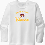Au Gres-Sims HIGH SCHOOL WOLVERINES <span class="pdp-name-mascot">AU GRES - SIMS WOLVERINES</span> Sport-Tek Youth Posi-UV Pro Long Sleeve T-Shirt Front Thumbnail