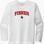 Fisher Cardinals <span class="pdp-name-mascot">Fisher Cardinals</span> Sport-Tek Youth Posi-UV Pro Long Sleeve T-Shirt Front Thumbnail