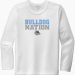 SULLIVAN WEST HIGH SCHOOL BULLDOGS <span class="pdp-name-mascot">SULLIVAN WEST BULLDOGS</span> Sport-Tek Youth Posi-UV Pro Long Sleeve T-Shirt Front Thumbnail