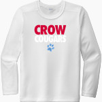 CROW HIGH SCHOOL Cougars Online Store <span class="pdp-name-mascot">CROW COUGARS</span> Sport-Tek Youth Posi-UV Pro Long Sleeve T-Shirt Front Thumbnail
