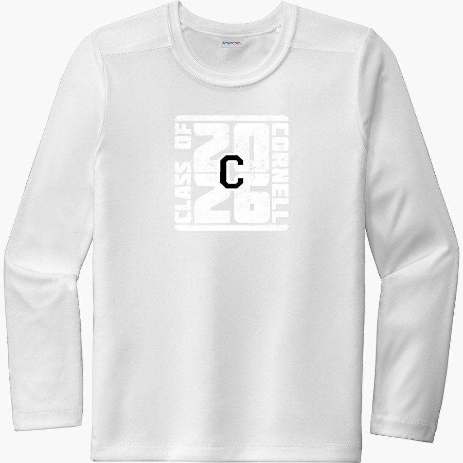 Cornell Rams Sport-Tek Youth Posi-UV Pro Long Sleeve T-Shirt