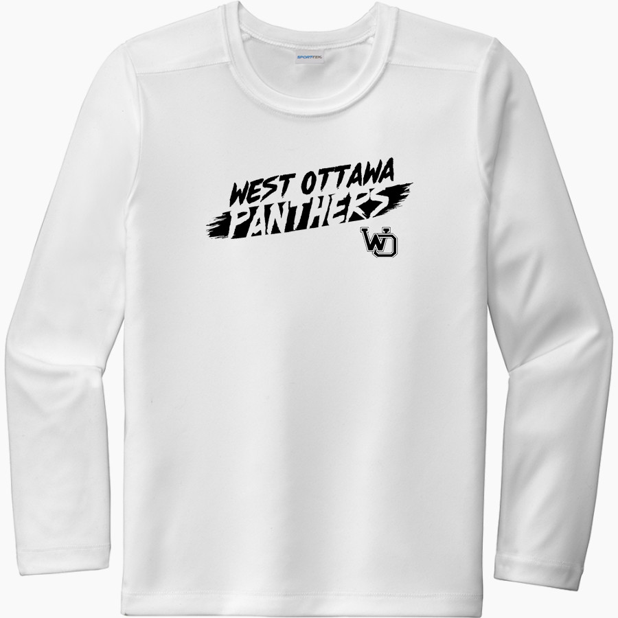 West Ottawa Panthers <span class="pdp-name-mascot">West Ottawa Panthers</span> Sport-Tek Youth Posi-UV Pro Long Sleeve T-Shirt