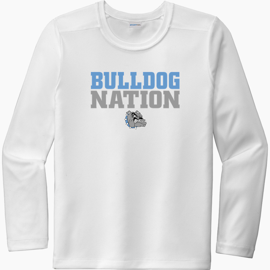SULLIVAN WEST HIGH SCHOOL BULLDOGS <span class="pdp-name-mascot">SULLIVAN WEST BULLDOGS</span> Sport-Tek Youth Posi-UV Pro Long Sleeve T-Shirt