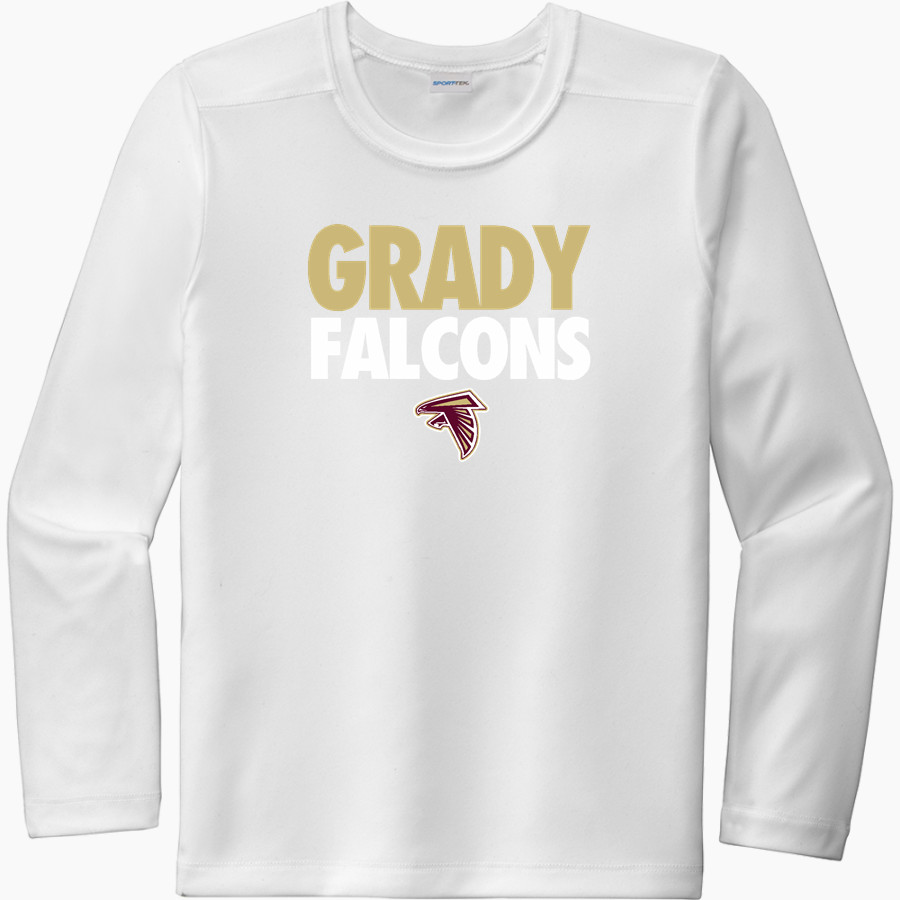 WM E GRADY VOC TECH SCHOOL FALCONS Sport-Tek Youth Posi-UV Pro Long Sleeve T-Shirt