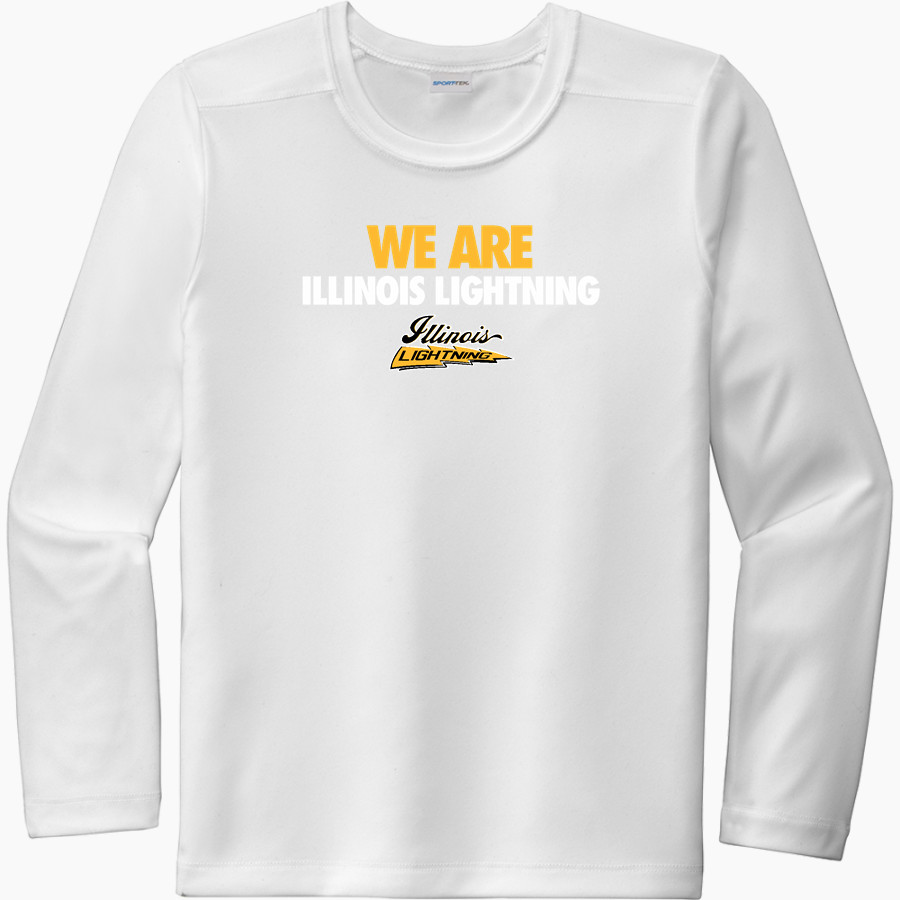ILLINOIS LIGHTNING SOFTBALL <span class="pdp-name-mascot">ILLINOIS LIGHTNING</span> Sport-Tek Youth Posi-UV Pro Long Sleeve T-Shirt