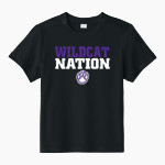 PHILLIS WHEATLEY HIGH SCHOOL WILDCATS <span class="pdp-name-mascot">WHEATLEY WILDCATS</span> Sport-Tek Youth Club Short Sleeve Crew Front Thumbnail