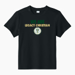 LEGACY CHRISTIAN WARRIORS Sport-Tek Youth Club Short Sleeve Crew Front Thumbnail