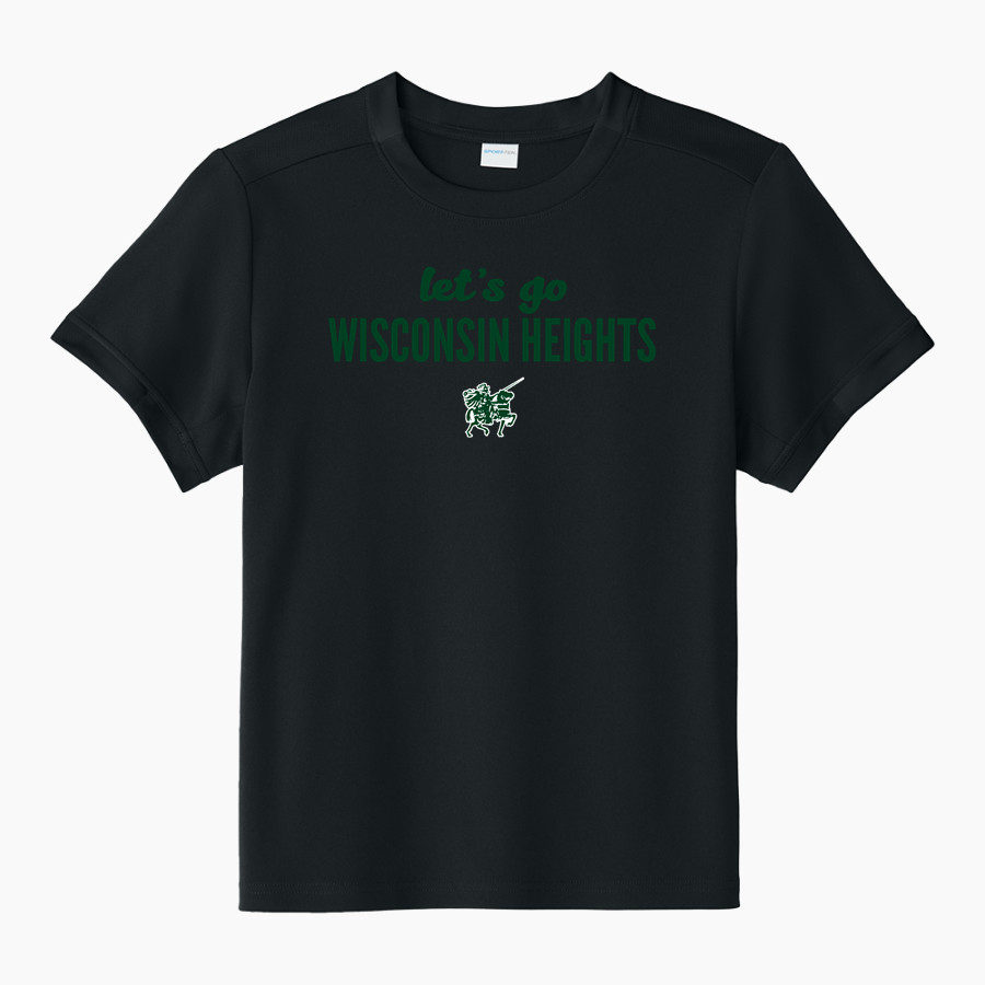 Wisconsin Heights High School Vanguards <span class="pdp-name-mascot">Wisconsin Heights High School</span> Sport-Tek Youth Club Short Sleeve Crew