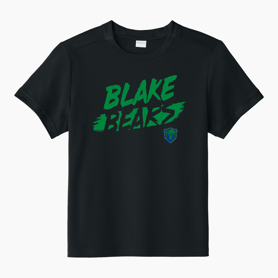 The Blake School BEARS ONLINE STORE <span class="pdp-name-mascot">Blake Bears</span> Sport-Tek Youth Club Short Sleeve Crew