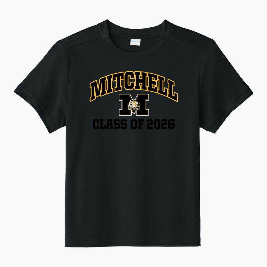 MITCHELL HIGH SCHOOL TIGERS <span class="pdp-name-mascot">MITCHELL TIGERS</span> Sport-Tek Youth Club Short Sleeve Crew