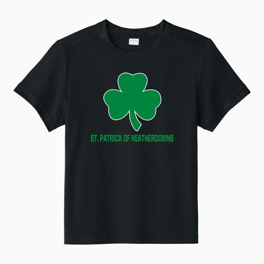St. Patrick of Heatherdowns Irish <span class="pdp-name-mascot">St. Patrick of Heatherdowns Irish</span> Sport-Tek Youth Club Short Sleeve Crew