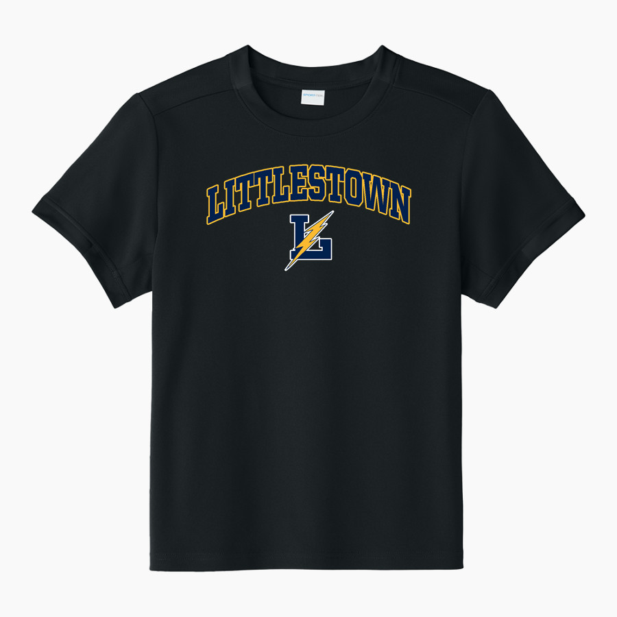 LITTLESTOWN HIGH SCHOOL THUNDERBOLTS <span class="pdp-name-mascot">LITTLESTOWN THUNDERBOLTS</span> Sport-Tek Youth Club Short Sleeve Crew