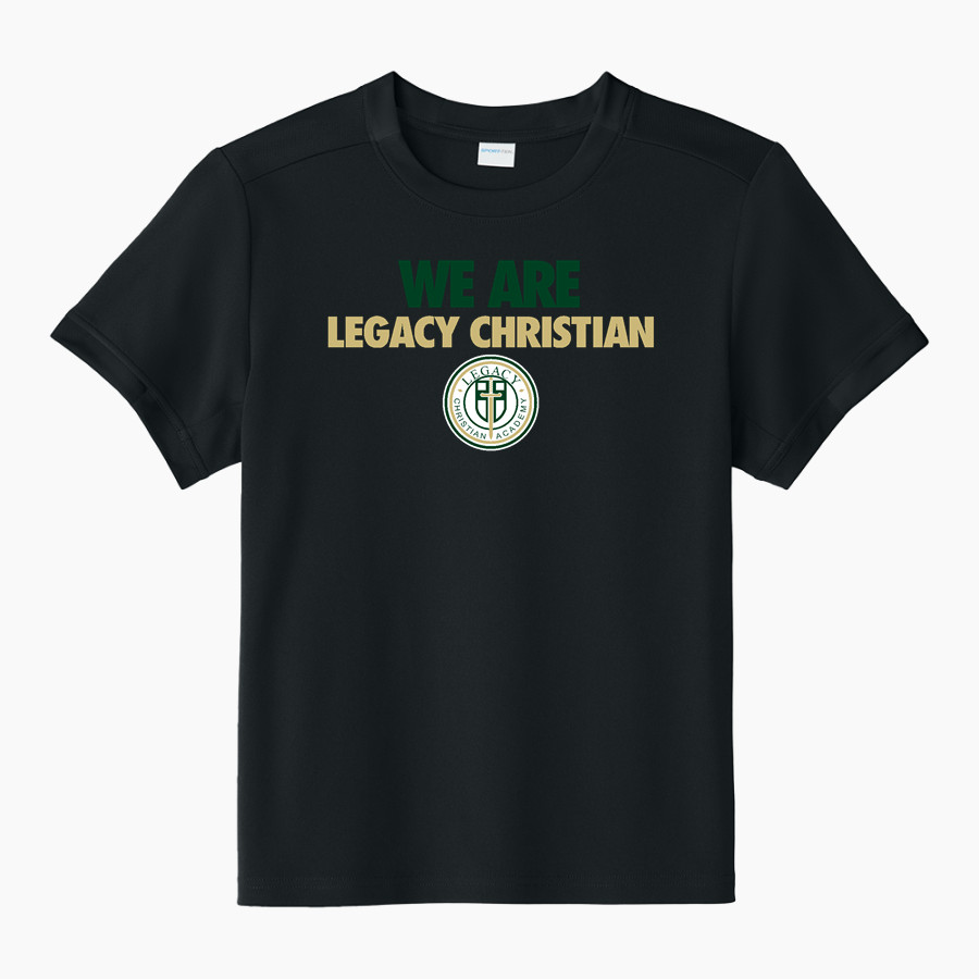 LEGACY CHRISTIAN WARRIORS Sport-Tek Youth Club Short Sleeve Crew