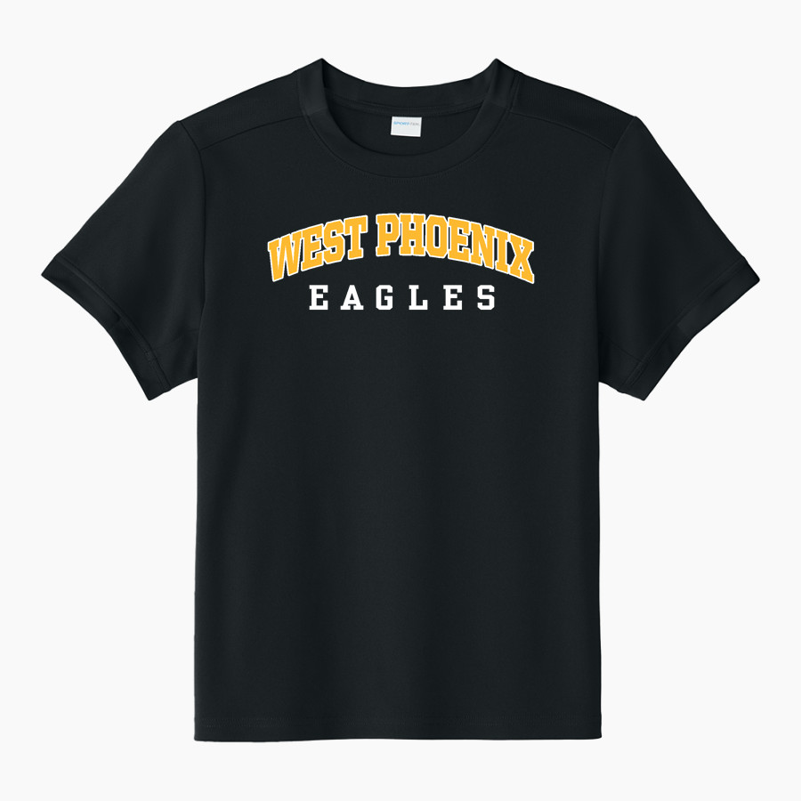 WEST PHOENIX HIGH SCHOOL EAGLES <span class="pdp-name-mascot">WEST PHOENIX EAGLES</span> Sport-Tek Youth Club Short Sleeve Crew