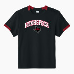 HISPANIC TEXAS HS FOOTBALL COACHES ASSOCIATION Sport-Tek Youth Club Short Sleeve Crew Front Thumbnail