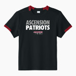 Ascension Catholic School Patriots <span class="pdp-name-mascot">Ascension Catholic School Patriots</span> Sport-Tek Youth Club Short Sleeve Crew Front Thumbnail