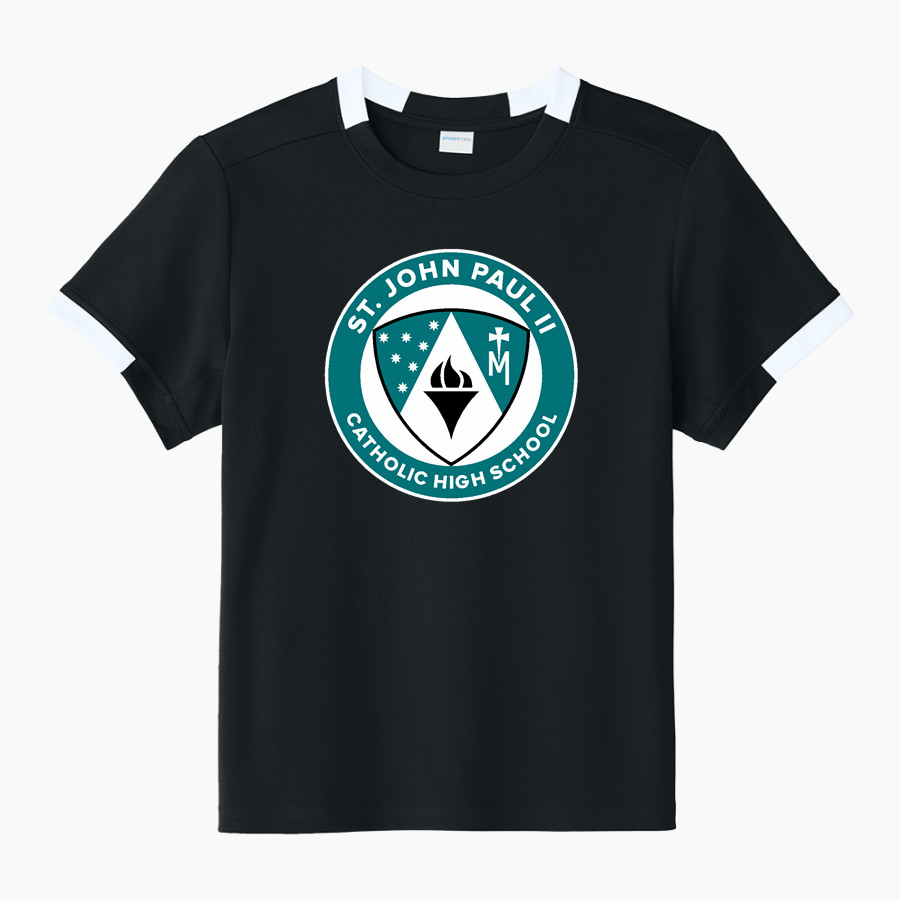 ST. JOHN PAUL II LIONS <span class="pdp-name-mascot">JP2 Lions</span> Sport-Tek Youth Club Short Sleeve Crew