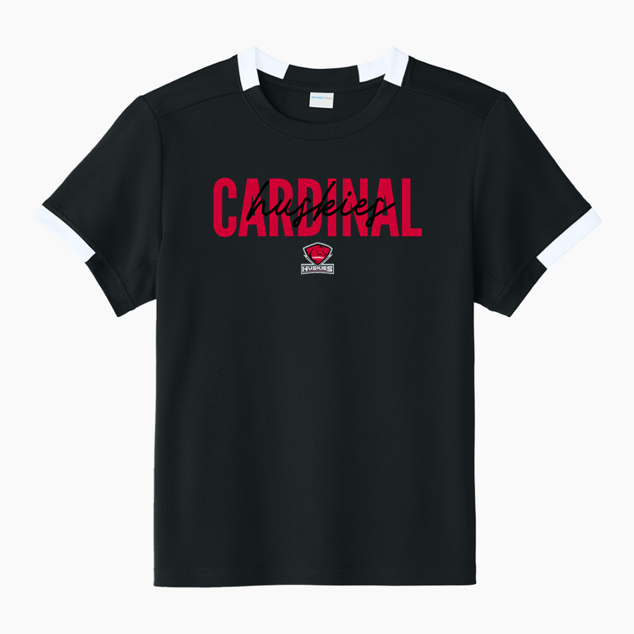 CARDINAL HIGH SCHOOL HUSKIES <span class="pdp-name-mascot">CARDINAL HUSKIES</span> Sport-Tek Youth Club Short Sleeve Crew