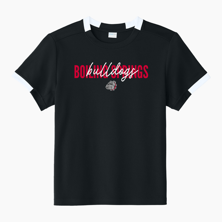 Boiling Springs Middle School bulldogs offical sideline store <span class="pdp-name-mascot">Boiling Springs Bulldogs</span> Sport-Tek Youth Club Short Sleeve Crew