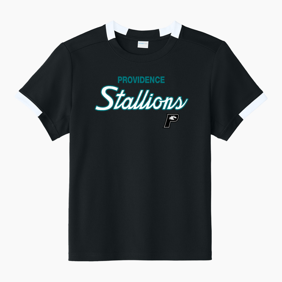 Providence Stallions <span class="pdp-name-mascot">Providence Stallions</span> Sport-Tek Youth Club Short Sleeve Crew