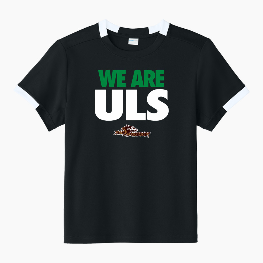 ULS Jr. Bows <span class="pdp-name-mascot">Junior Rainbows</span> Sport-Tek Youth Club Short Sleeve Crew