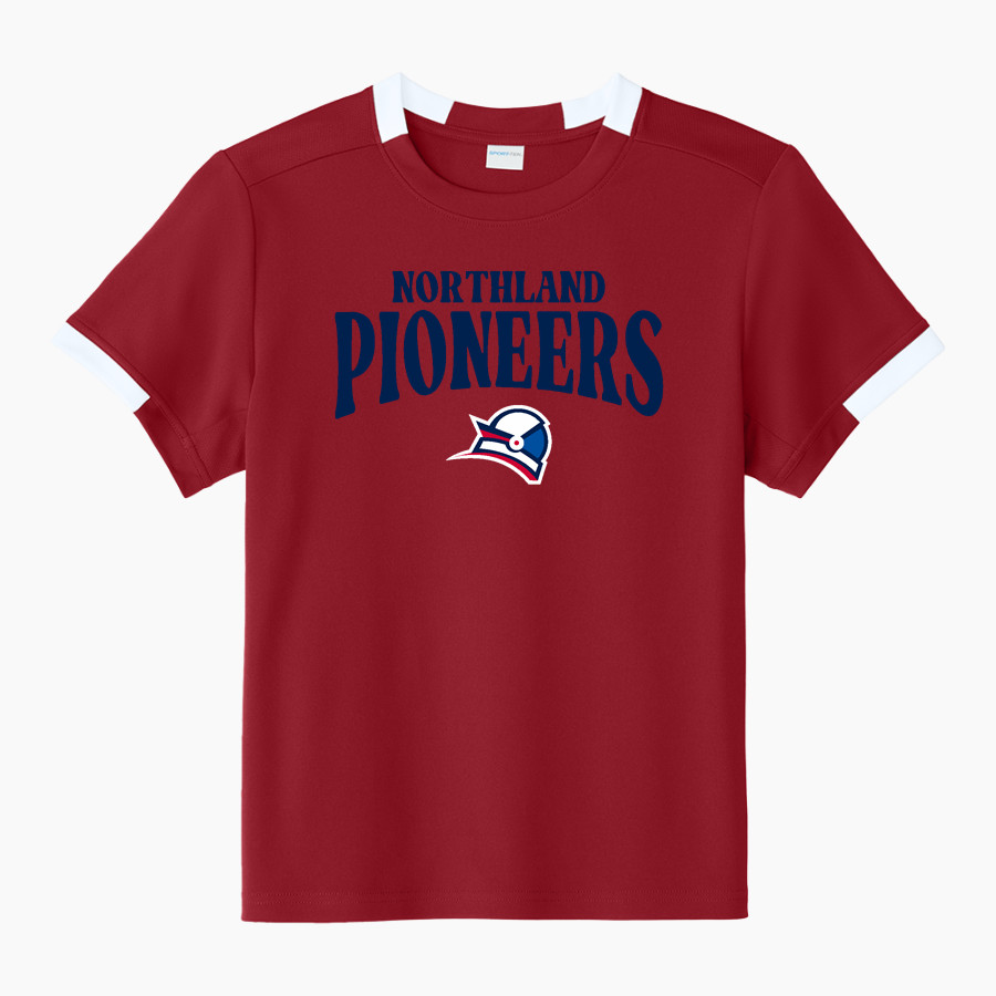 NORTHLAND Pioneers Sport-Tek Youth Club Short Sleeve Crew