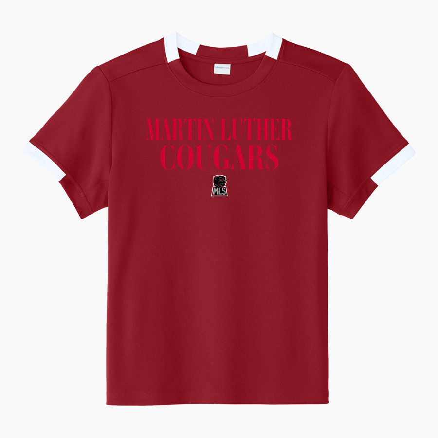Martin Luther School Cougars <span class="pdp-name-mascot">Martin Luther Cougars</span> Sport-Tek Youth Club Short Sleeve Crew