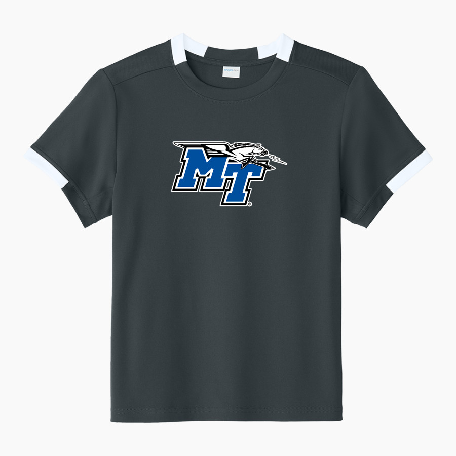 MTSU Blue Raiders <span class="pdp-name-mascot">MTSU Blue Raiders</span> Sport-Tek Youth Club Short Sleeve Crew