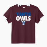YANTIS HIGH SCHOOL OWLS Sport-Tek Youth Club Short Sleeve Crew Front Thumbnail