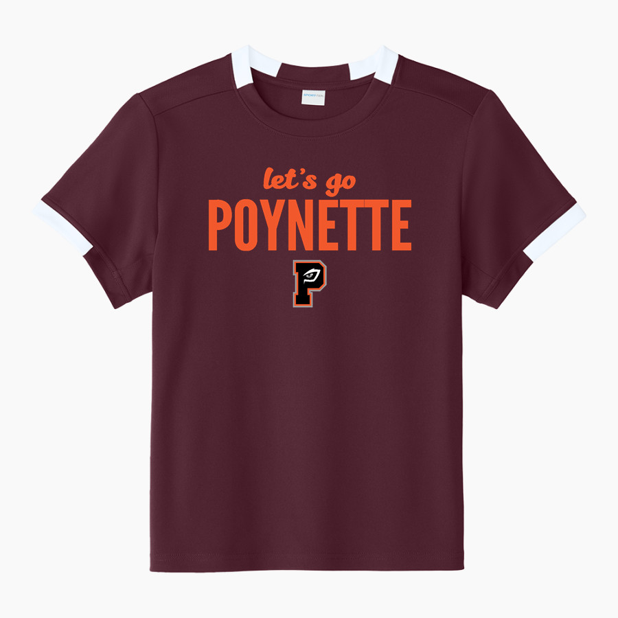 POYNETTE HIGH SCHOOL PUMAS <span class="pdp-name-mascot">POYNETTE PUMAS</span> Sport-Tek Youth Club Short Sleeve Crew