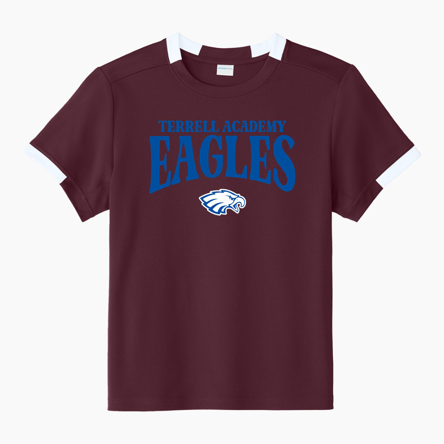 TERRELL ACADEMY EAGLES <span class="pdp-name-mascot">TERRELL ACADEMY EAGLES</span> Sport-Tek Youth Club Short Sleeve Crew