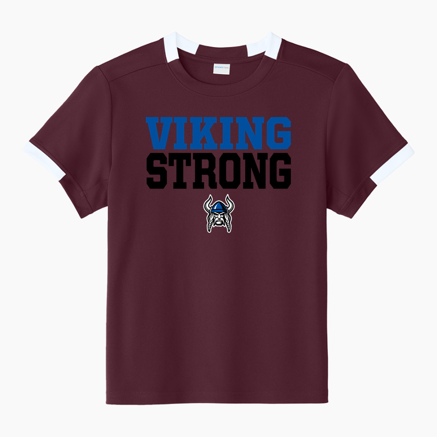 PLEASANT GROVE HIGH SCHOOL VIKINGS <span class="pdp-name-mascot">PLEASANT GROVE VIKINGS</span> Sport-Tek Youth Club Short Sleeve Crew