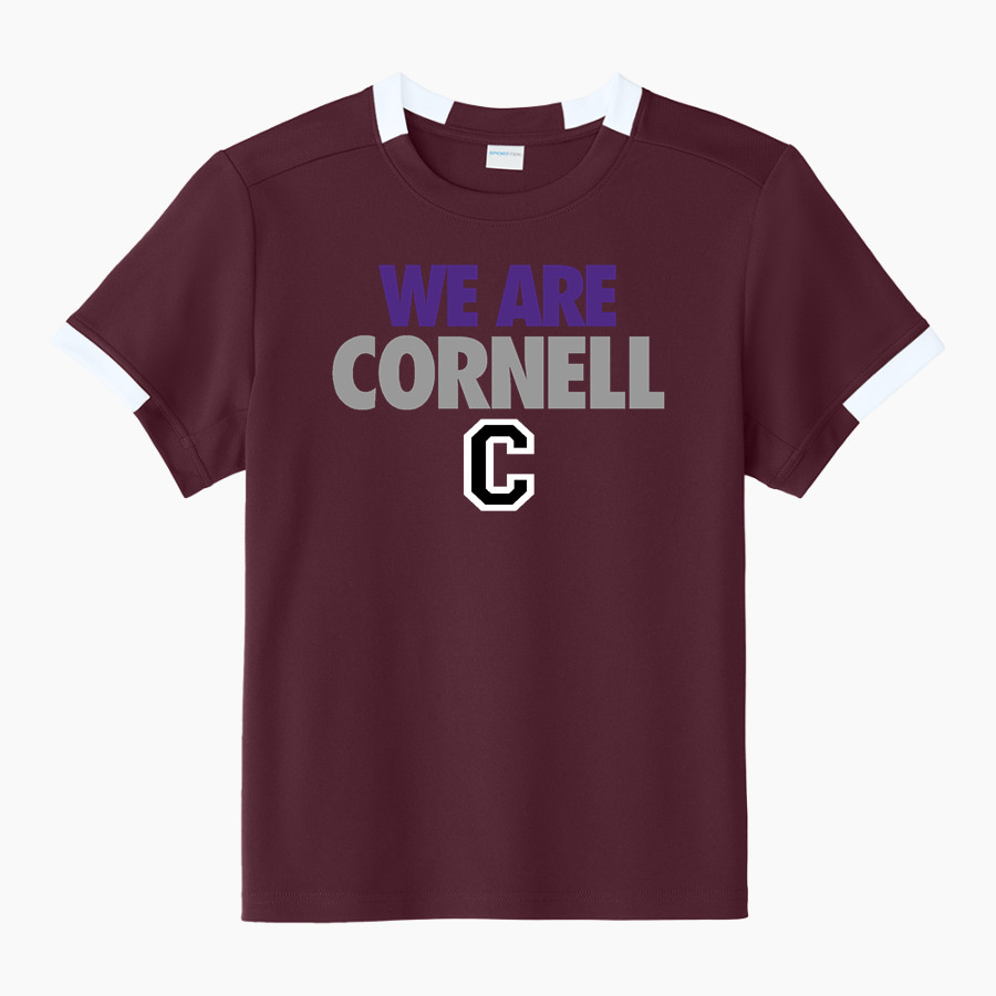 Cornell Rams <span class="pdp-name-mascot">Cornell Rams</span> Sport-Tek Youth Club Short Sleeve Crew