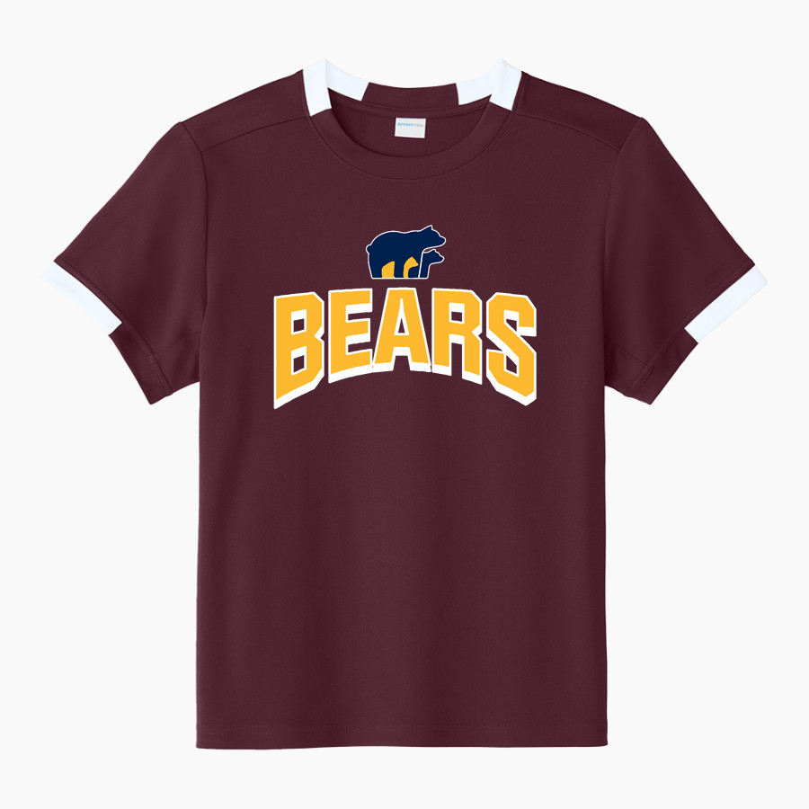 Cabin Branch Bears Sport-Tek Youth Club Short Sleeve Crew