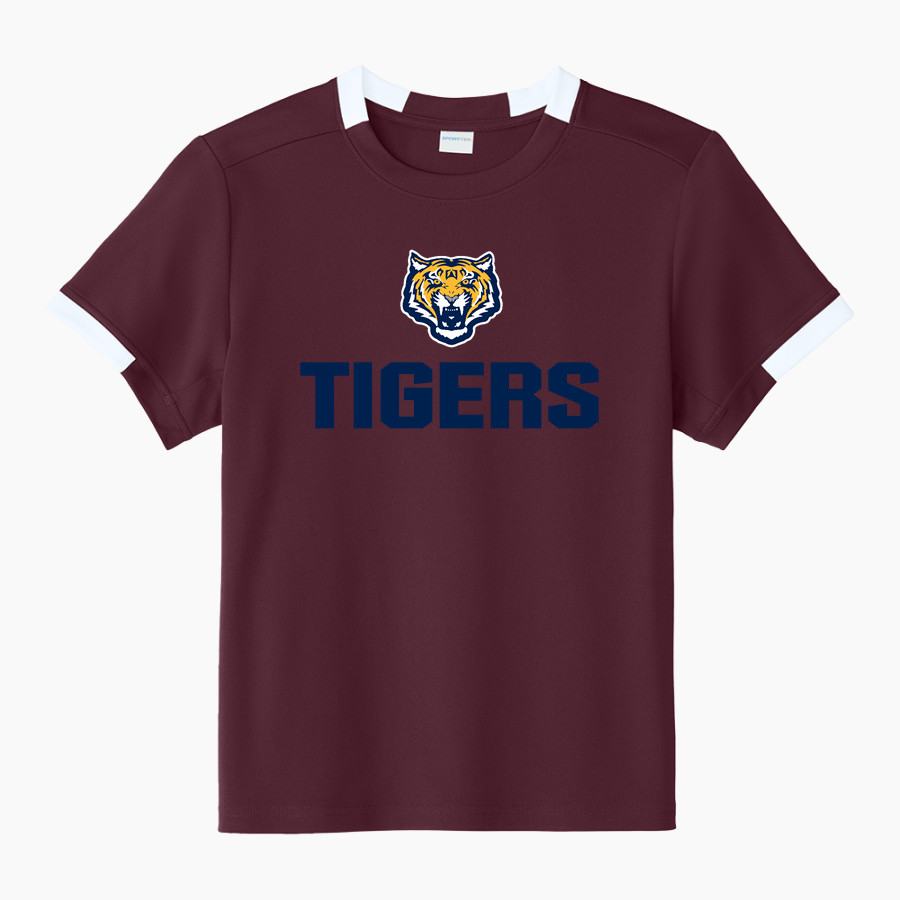 SCIO CENTRAL HIGH SCHOOL TIGERS Sport-Tek Youth Club Short Sleeve Crew