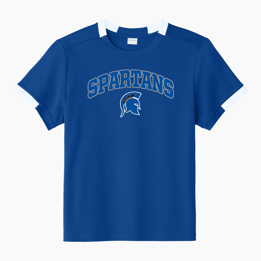 CENTENNIAL HIGH SCHOOL SPARTANS <span class="pdp-name-mascot">CENTENNIAL SPARTANS</span> Sport-Tek Youth Club Short Sleeve Crew