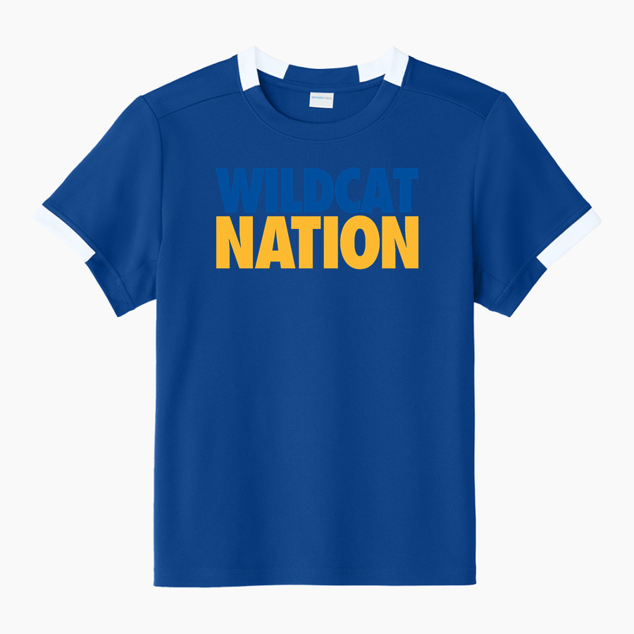 ROBERTO CLEMENTE HIGH SCHOOL WILDCATS <span class="pdp-name-mascot">ROBERTO CLEMENTE WILDCATS</span> Sport-Tek Youth Club Short Sleeve Crew