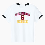 SCHAUMBURG HIGH SCHOOL SIEGIE <span class="pdp-name-mascot">SCHAUMBURG SIEGIE</span> Sport-Tek Youth Club Short Sleeve Crew Front Thumbnail