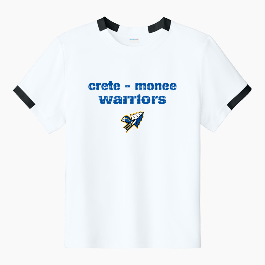 CRETE-MONEE HIGH SCHOOL WARRIORS <span class="pdp-name-mascot">CRETE - MONEE WARRIORS</span> Sport-Tek Youth Club Short Sleeve Crew