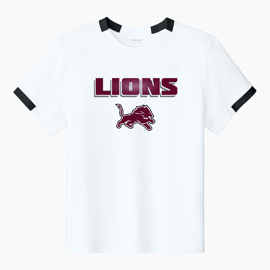 LOCKHART HIGH SCHOOL LIONS Sport-Tek Youth Club Short Sleeve Crew