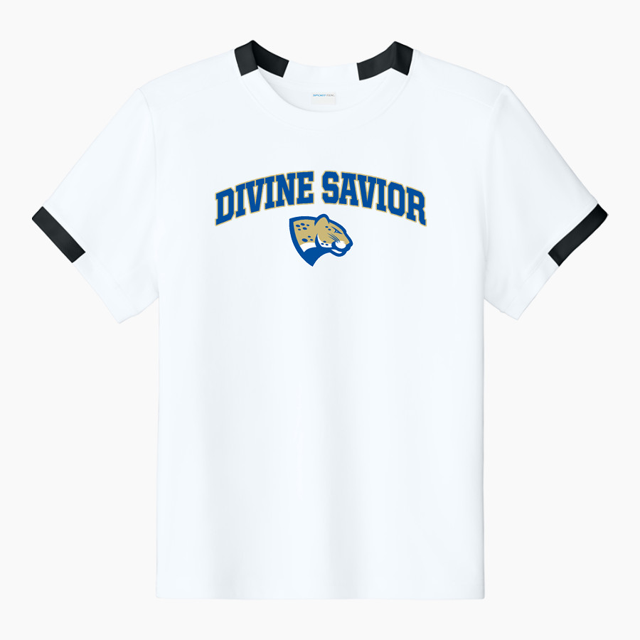 Divine Savior Academy Jaguars <span class="pdp-name-mascot">Divine Savior Academy Jaguars</span> Sport-Tek Youth Club Short Sleeve Crew