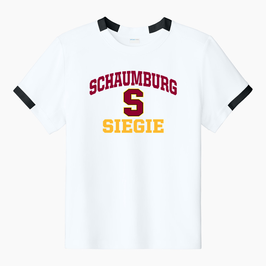 SCHAUMBURG HIGH SCHOOL SIEGIE <span class="pdp-name-mascot">SCHAUMBURG SIEGIE</span> Sport-Tek Youth Club Short Sleeve Crew
