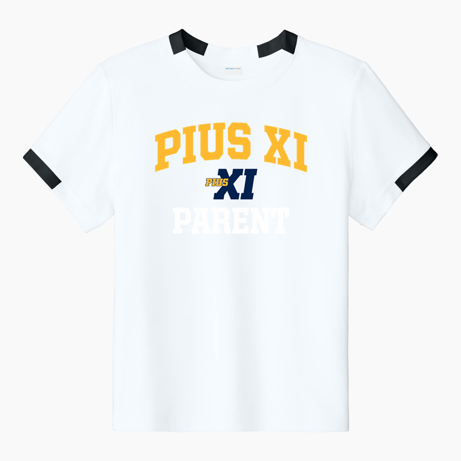 Pius XI Catholic High School Official Online Store <span class="pdp-name-mascot">Pius XI Popes</span> Sport-Tek Youth Club Short Sleeve Crew